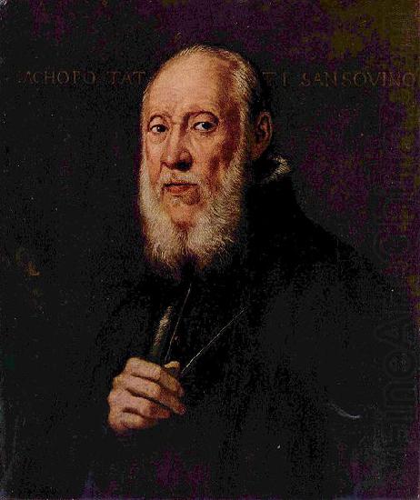 Jacopo Tintoretto Portrat des Bildhauers Jacopo Sansovino oil painting picture